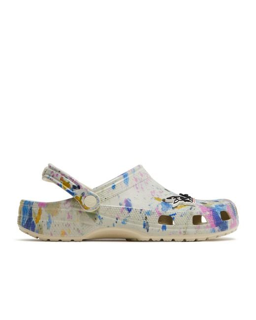 CROCSTM Blue Awake Ny X Classic Clog 'Paint Drip' for men