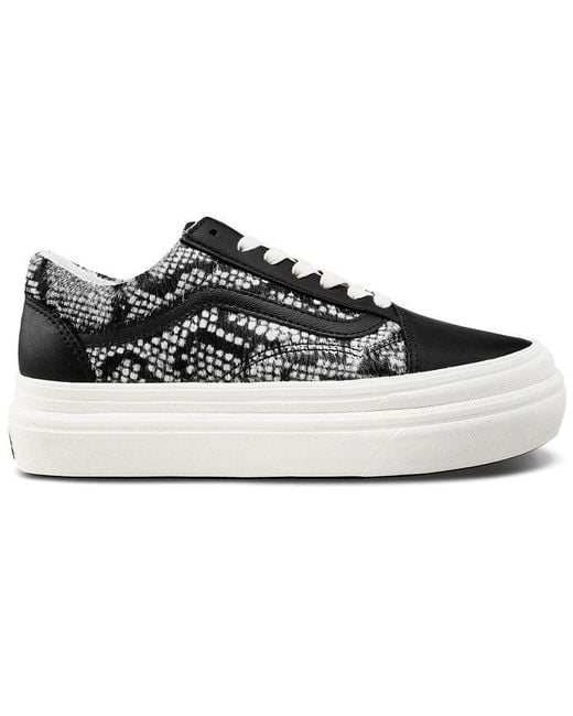 Vans Black Comfycush Old Skool Lx Snakeskin' for men