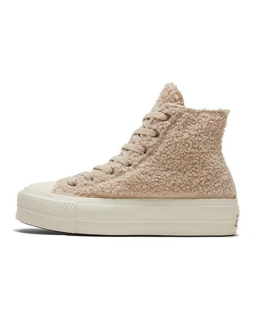 Converse Natural (Wmns) Chuck Taylor All Star Platform High 'Cozy Club'