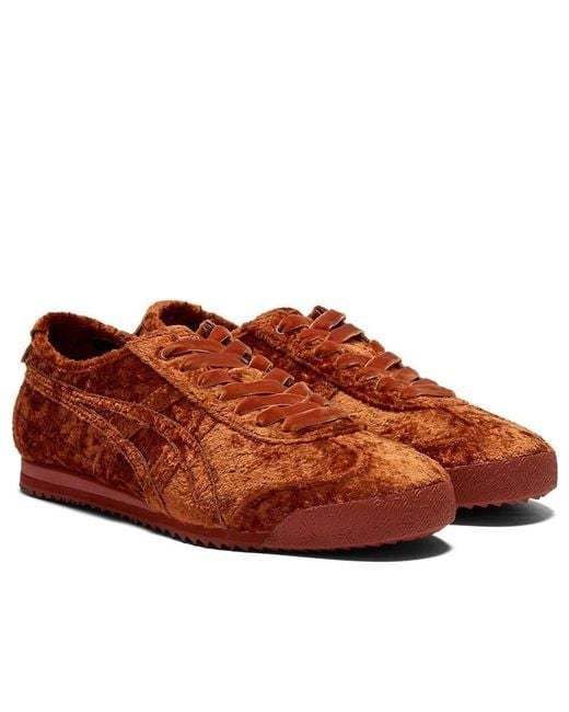 Onitsuka Tiger Brown Mexico 66 Velvet for men