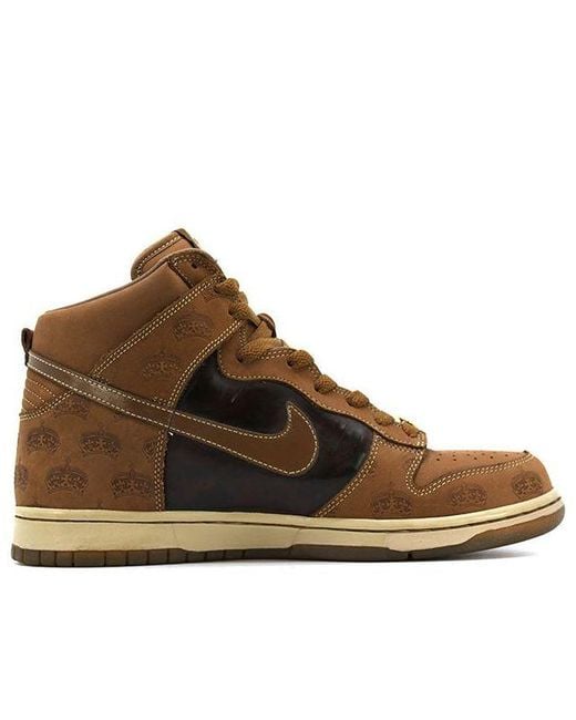 Nike Brown Dunk High Premium 'Mighty Crown' for men