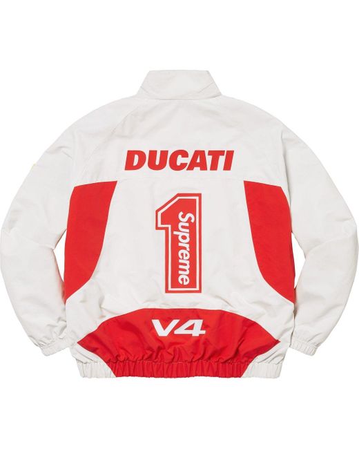 Supreme Red X Ducati Track Jacket for men