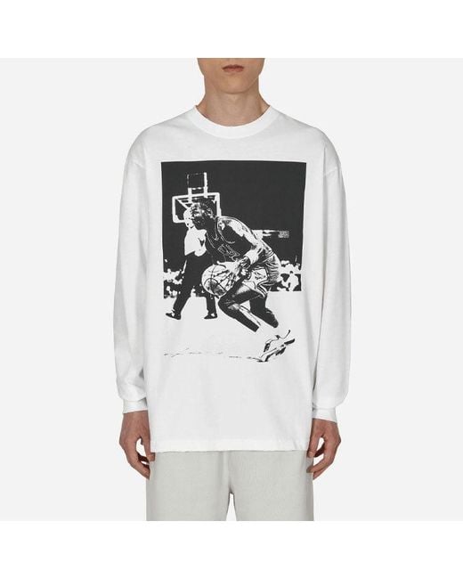Nike White X Union Crossover Round Neck Pullover for men