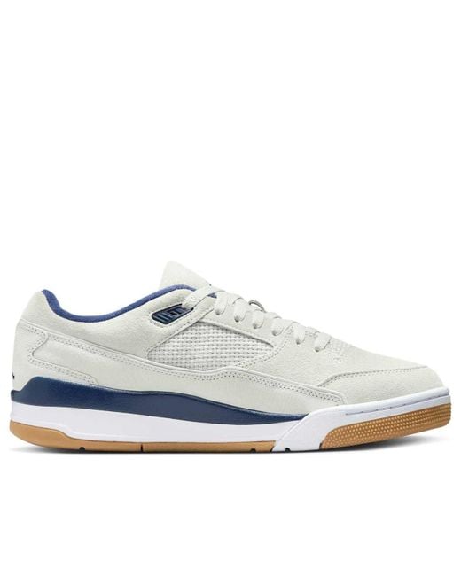 Nike White Jordan Flight Court Shoes for men
