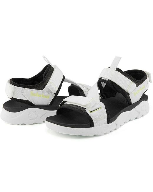 Timberland White Ripcord Double-Strap Sandals for men
