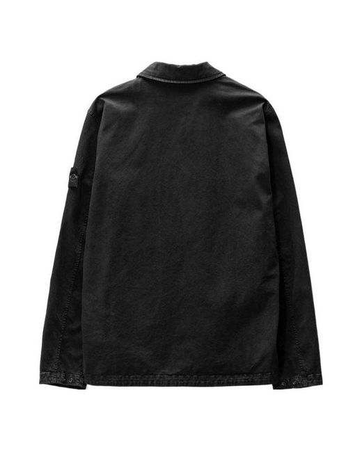 Stone Island Black Overshirt for men