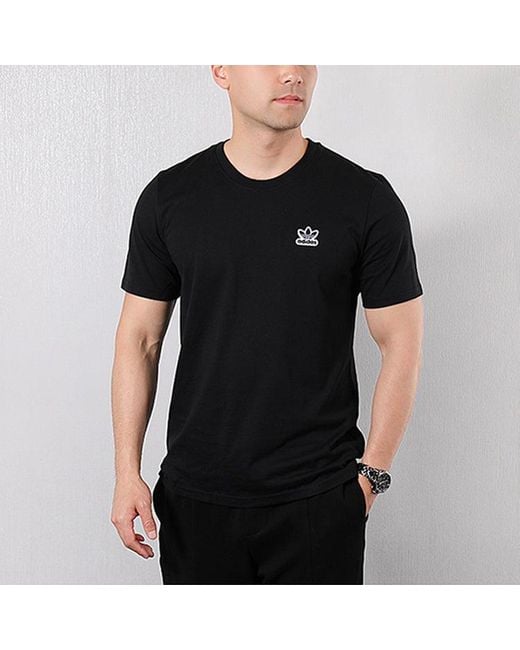 Adidas Black Originals 3D Logo Short Sleeve for men