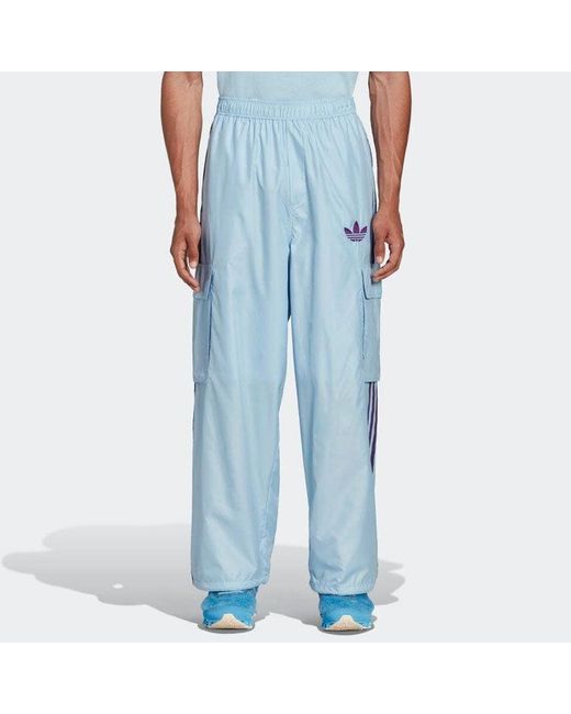 Adidas Blue Originals X Kerwin Frost Baggy Track Pants 'Clear Sky' for men
