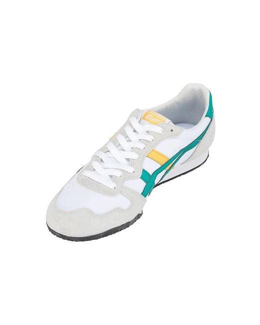 Onitsuka Tiger Blue Serrano Running Shoes White for men