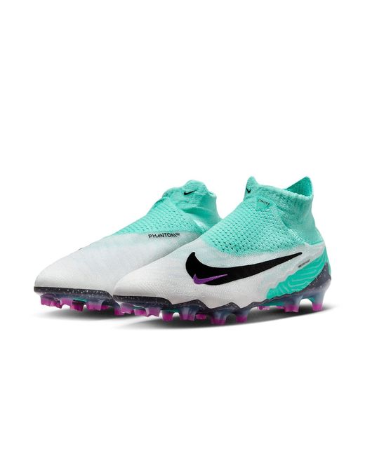 Nike Blue Phantom Gx Elite Firm-ground High-top Soccer Cleats