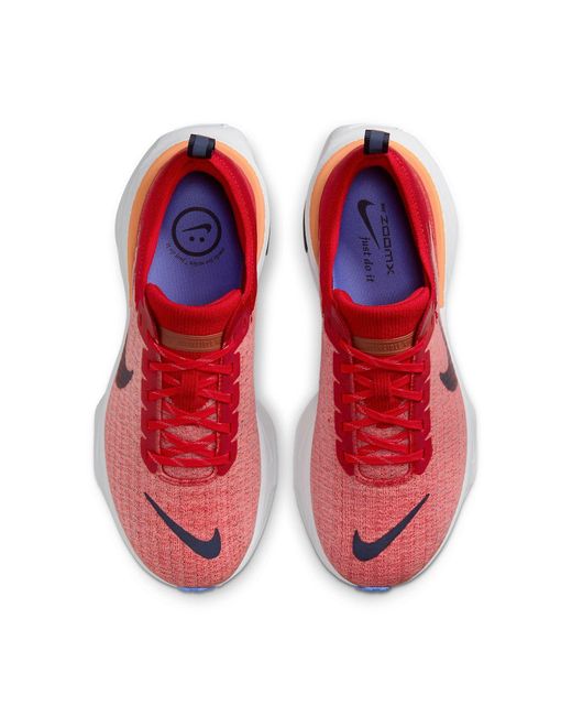 Nike Red Zoomx Invincible Run Flyknit 3 Sneakers for men