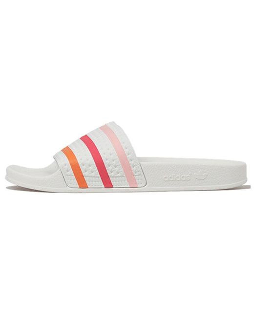 Adidas Pink Adilette Pride Slippers '' for men