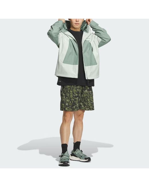 Adidas Green X National Geographic Windstopper Gore-Tex Jacket Asia Sizing for men