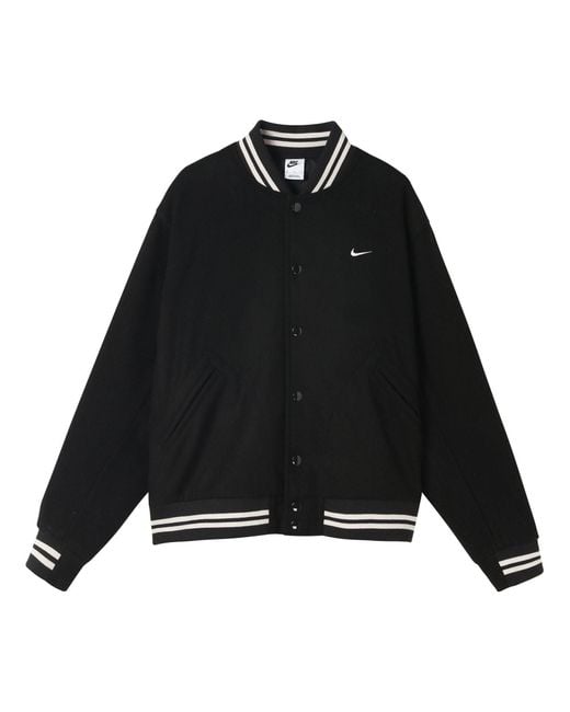 Nike Black Nsw Varsity Jacket for men