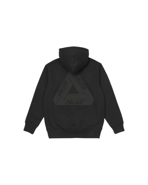 Palace Black X Calvin Klein Tri-Ferg Hoodie for men