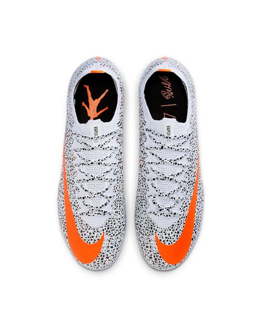 Nike White Cr7 X Mercurial Vapor 13 Elite Fg 'Safari' for men