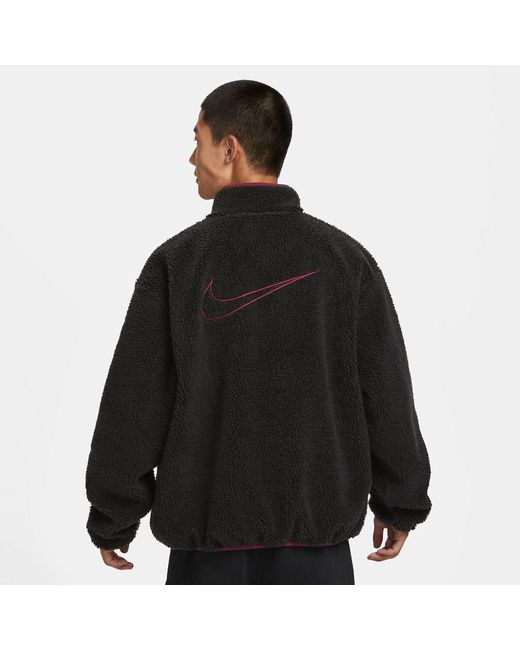 Nike Black Nsw Reversible Winter Jacket for men