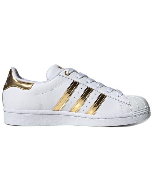 Adidas White (Wmns) Superstar Metal Toe Metallic'
