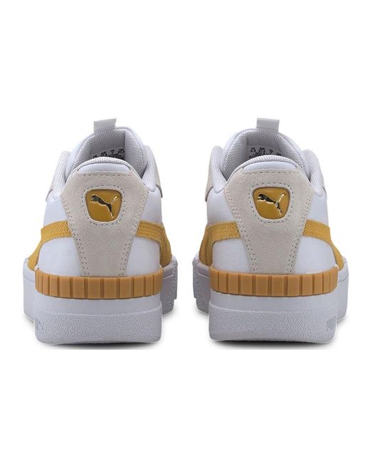 PUMA White (Wmns) Cali Sport Heritage 'Golden Rod'