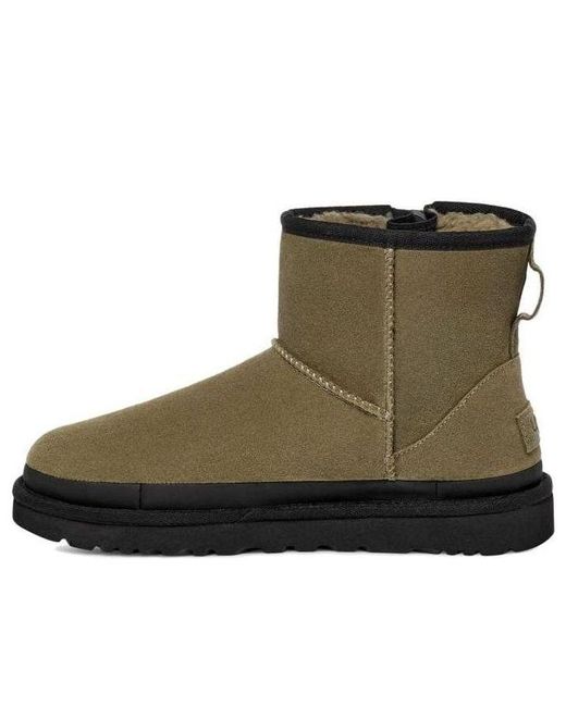 Ugg Brown (Wmns) Classic Mini Zipper Tape Logo 'Burnt'