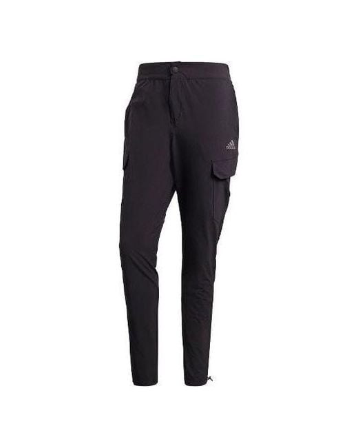 Adidas Blue Tc Cargo Pant Sports Woven Long Pants for men