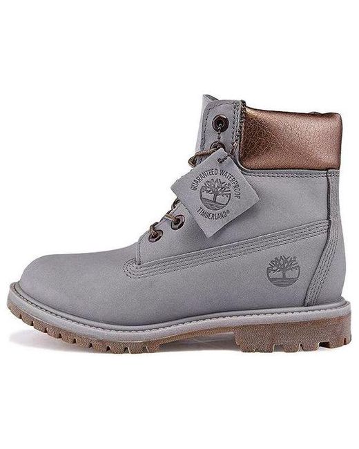 Timberland Gray 6-inch Premium Waterproof Boots