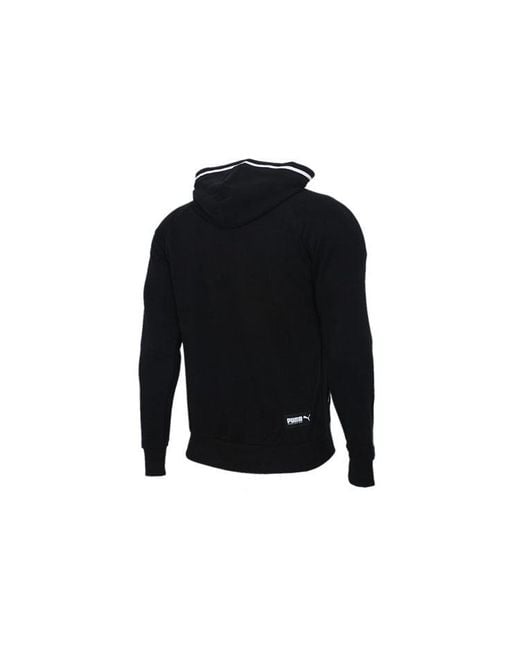 PUMA Black Embroidered Logo Knit for men