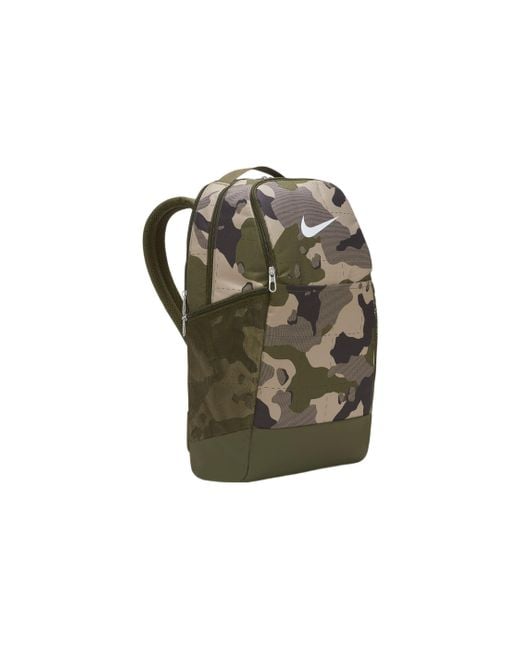 Nike Green Brasilia 9.0 All Over Print Backpack 'Camo' for men