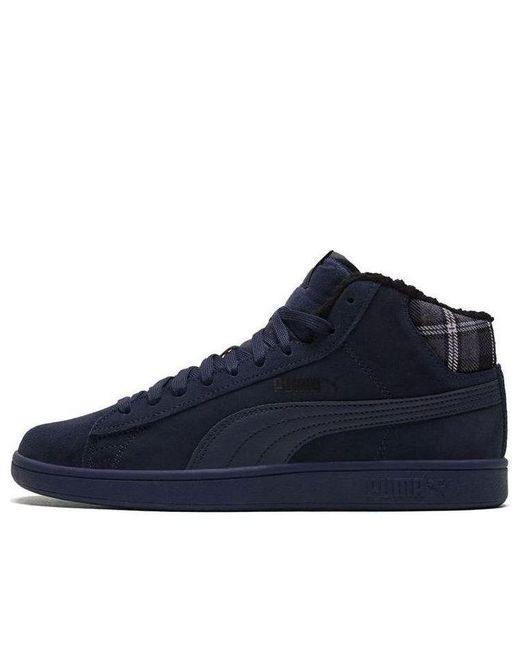 PUMA Blue Smash V2 Mid Wtr Fleece/ Mid Board Shoes for men