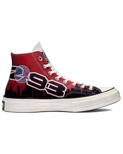 Converse Red Chinatown Market X Chuck 70 High 'Bulls Championship Jacket' for men