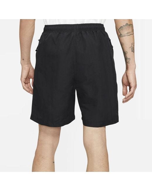 Nike Blue Logo Micro Mark Breathable Solid Color Shorts Couple Style for men