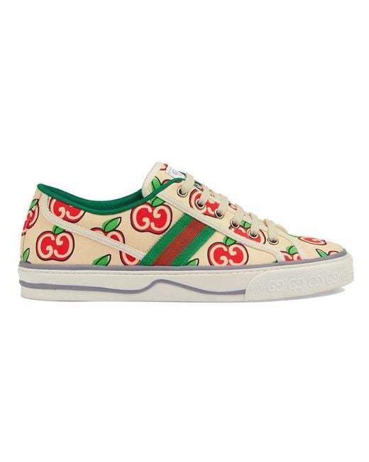 Gucci Red (Wmns) Tennis 1977 'Gg Apple Print'