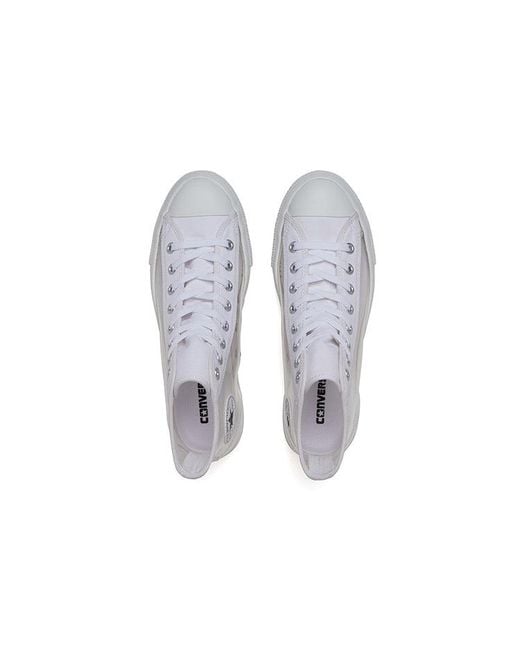 Converse Gray Chuck Taylor All Star Light Clear Material for men