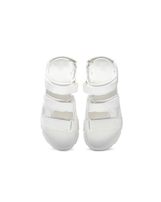 Reebok White Hyperium Sandal Velcro Open Toe Flat Heel Sports Sandals
