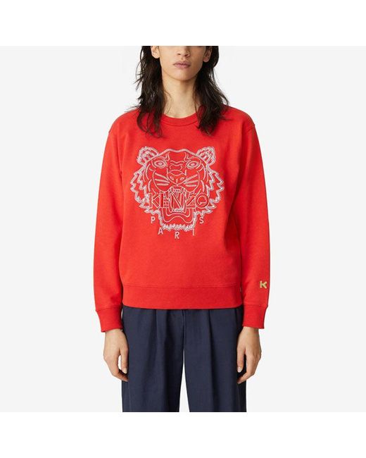 KENZO Red (Wmns) Ss21 Capsules Series Round-Neck Swea