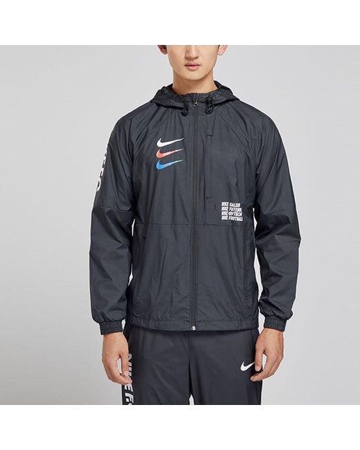 Nike Blue F.C. Woven Breathable Football Sports Jacket for men
