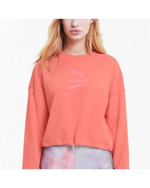 PUMA Pink Evide Logo Sweatshirt