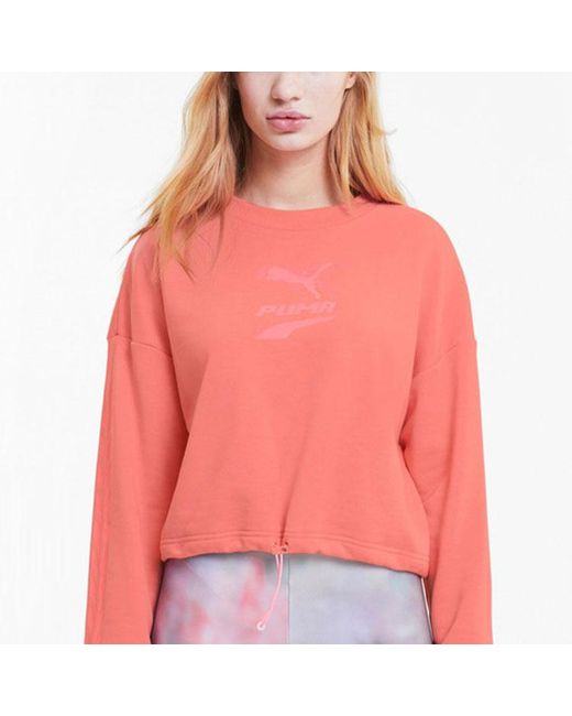 PUMA Pink Evide Logo Sweatshirt