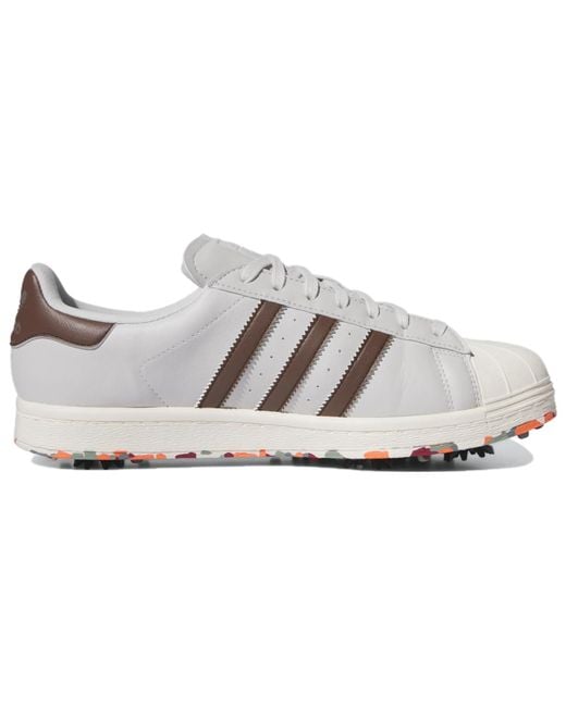 Adidas White Originals Superstar Golf Shoes One Off' for men
