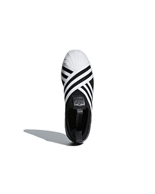 Adidas Black (Wmns) Superstar Slip-On 'Core'
