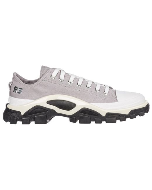Adidas White Raf Simons X Detroit Runner 'Light Granite' for men