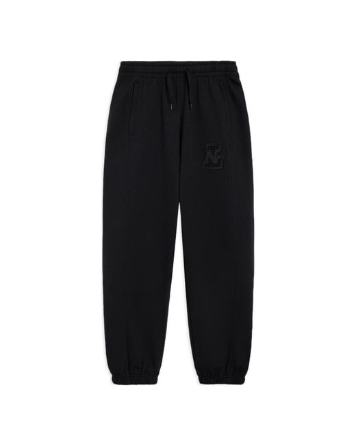 Li-ning Black Embroidered Logo joggers Sweatpants for men