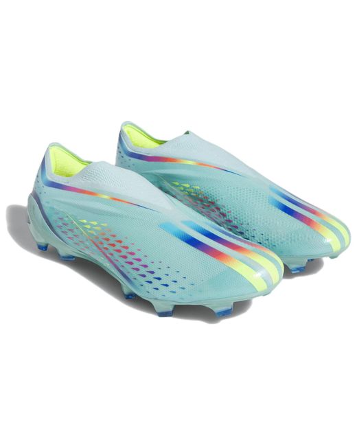 Adidas Blue X Speedportal+ Fg 'Al Rihla Pack Clear Aqua' for men