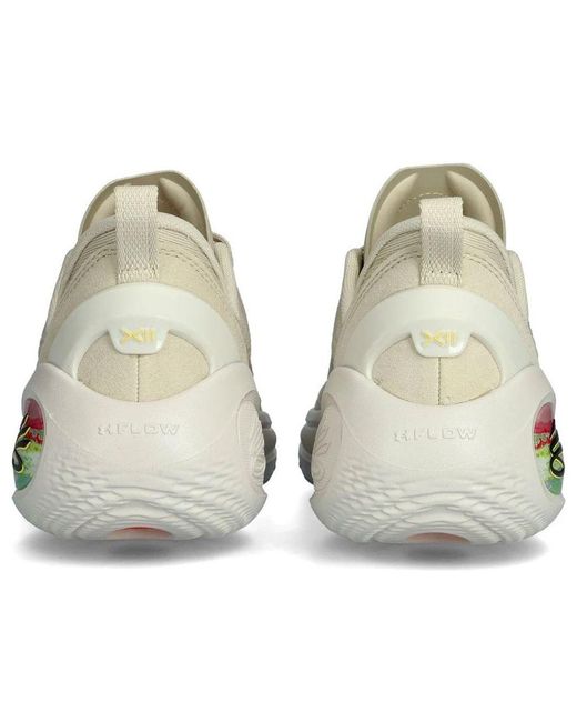 Under Armour White Curry Flow 12 'Saturn' for men