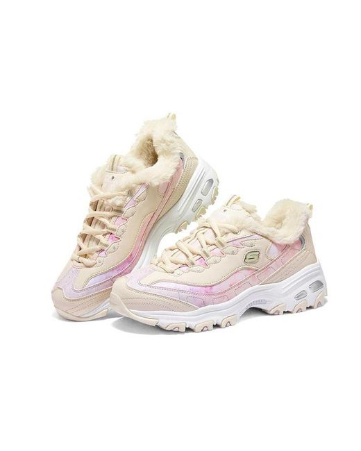 Skechers White (Wmns) D'Lites 1.0 'Natural'