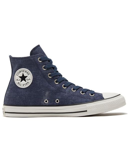 Converse Blue Chuck Taylor All Star High 'Washed Canvas for men
