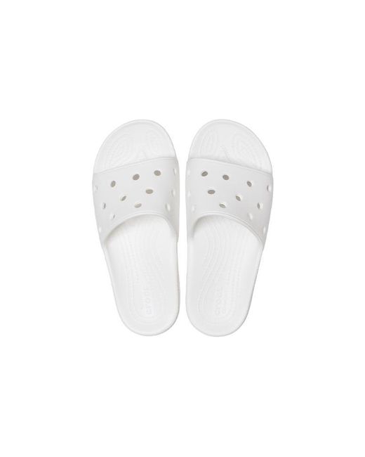 CROCSTM White Classic Clog Slippers for men