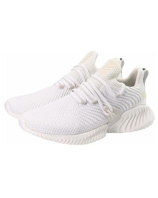 Adidas White Alphabounce Instinct 'Triple' for men