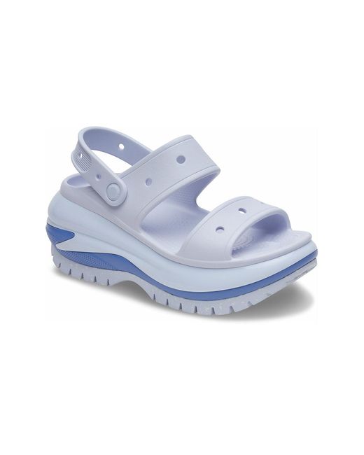 CROCSTM Blue Mega Crush Croslite Sandals