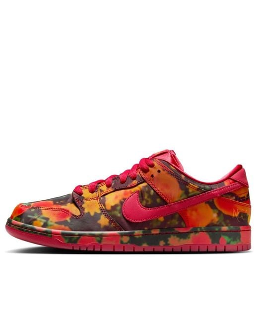 Nike Red Sb Dunk Low 'The Wizard Of Oz' Fz1291-600 for men